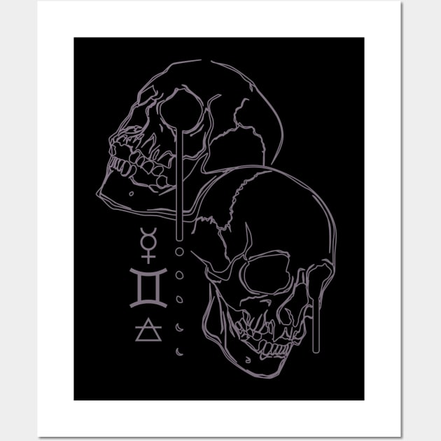 Horoscope: Gemini (light) Wall Art by Von Kowen